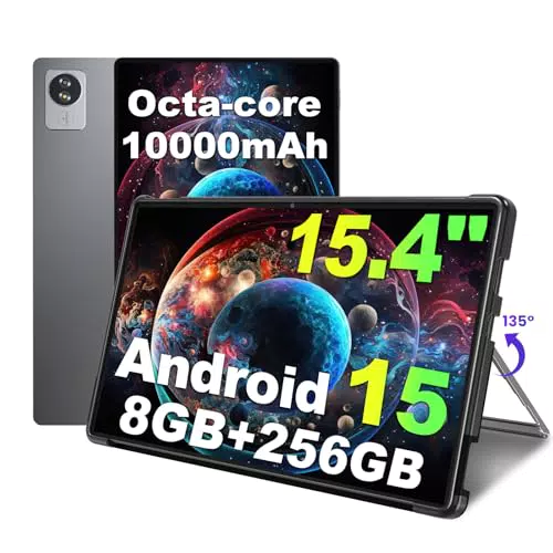 Jumper 15,4 Zoll Android 15 Tablet Helio G99 Octa-Core 8GB 256GB 10000mAh Gaming