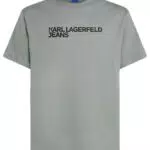 Karl Lagerfeld Jeans Herren Regular Kurzarm Essential Logo T-Shirt Normale Passform