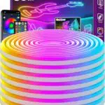 Letianpai LED Neon Streifen 30m Flexibel, App Steuerung, Wasserdicht, Musik Sync