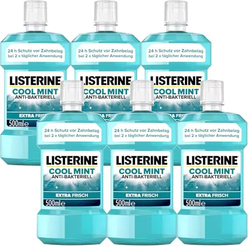 Listerine Cool Mint Antibakterielle Mundspülung Mit Ätherischen Ölen Für Zahnpflege