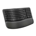 Logitech Wave Keys Kabellose Ergonomische Tastatur Mit Handballenauflage Bluetooth