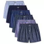 Lower East American Boxershorts Herren 6 Pack aus 100% Baumwolle I Unterwäsche Herren