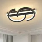 LUOLONG Dimmbare LED Deckenleuchte mit Fernbedienung für Wohnzimmer und Büro