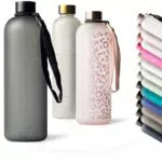 MAMEIDO Trinkflasche 1l & 1, 5l Kohlensäure geeignet