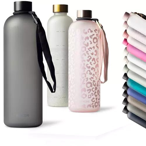 MAMEIDO Trinkflasche 1l & 1, 5l Kohlensäure geeignet