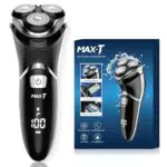 MAX-T 3D ProSkin LED Rasierer Herren Elektrisch Nass Trocken Reiseverriegelung Trimmer
