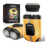 MAXGROOM Elektrischer Bart Rasierer Herren Mini IPX7, 8000RPM Trockenrasierer, 60 Min Akku