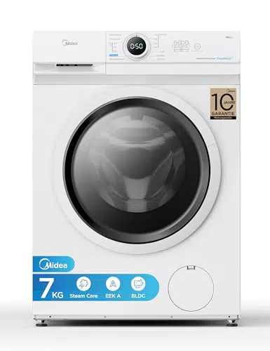 Midea MF10EW70B Waschmaschine 7kg 1400 U/min Inverter Quattro Dampffunktion