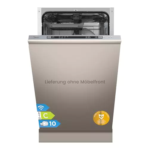 Midea SF 5.45NW10C Geschirrspüler 45cm mit WIFI, 7 Programmen, 44 dB