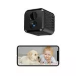 Mini Kamera 4K WLAN Überwachung Innen mit Nachtsicht, Bewegungserkennung, Cloud-Speicher