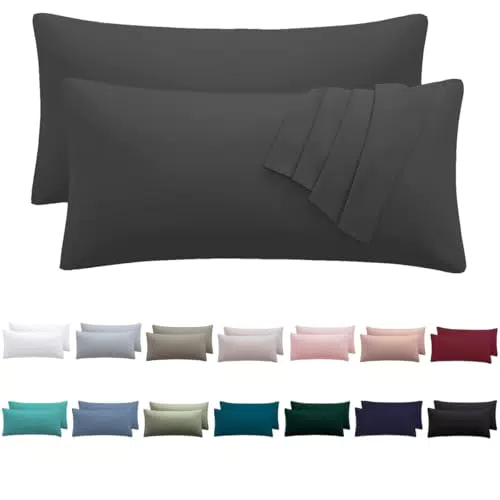 Nesture Kissenbezug Mikrofaser mit Reißverschluss, Weich und Bügelfrei