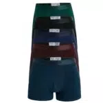 Ntelioglou Boxershorts Herren Baumwolle Bequeme Unterhosen Mit Elastischem Bund