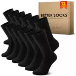Nuoza Socken Herren Sportsocken Baumwolle Tennissocken Business Wandersocken