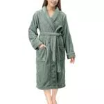 NY Threads Damen Fleece Morgenmantel Plüsch Weich Bademantel Hausmantel