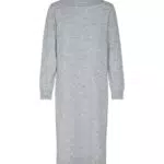 ONLY Langes Strickkleid Langarm Midi Pullover mit Rollkragen und Schlitz