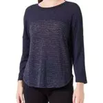 ONLY Onldebra 3/4 Glitter Top Damen Sweatshirt