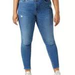 ONLY Damen Skinny Fit Jeans, Stone Wash Stretch Denim Regular Waist