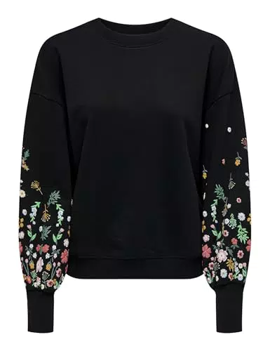 Onlbrooke L/S O-Neck Blümchen Sweatshirt für Damen