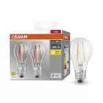Osram BASE Classic A Fil E27 LED Lampe Energiesparend, Lange Lebensdauer