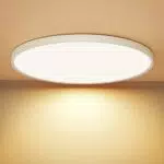 OUILA LED Deckenleuchte Flach Rund - Deckenlampe LED 24W 3000K 2400LM IP44 Wasserdichte Badezimmer lampe