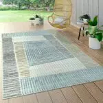 Paco Home Outdoor Teppich Wetterfest Orientalisch Skandinavisch Geometrisch 3D Modern