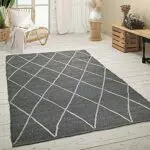 Paco Home Teppich Wohnzimmer Jute Naturfaser Handgefertigt Modern Skandi 3D Muster