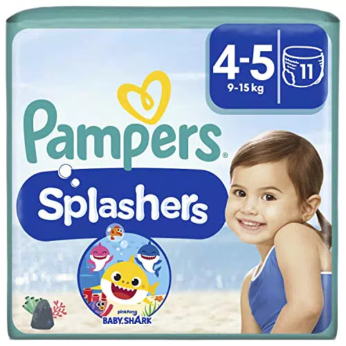 Pampers Splashers Baby Shark Limited Edition Einweg Schwimmwindeln Für Kinder