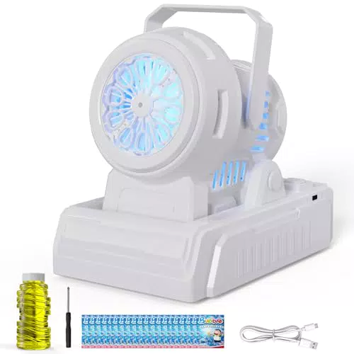 PANACARE Automatische Seifenblasenmaschine Elektrisch Tragbar für Hochzeit, Geburtstag, Kinder, Party