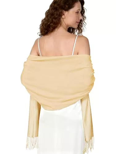 Pashmina Schal Damen Festlich – Elegante Stola Für Abendkleid, Hochzeit, Party