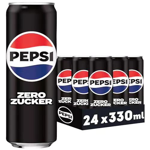 Pepsi Zero Zucker, Das zuckerfreie Erfrischungsgetränk von Pepsi ohne Kalorien
