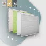 Easyfix Plissee ohne Bohren Klemmfix Jalousie Sonnenschutz für Fenster und Tür