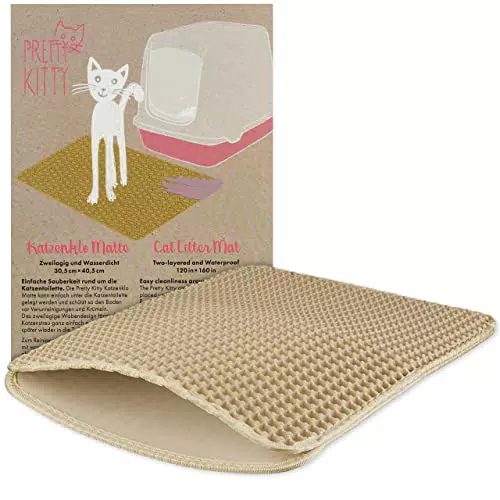 Pretty Kitty Katzenklo Matte Katzenmatte für Streu Sauberkeit Katzentoilette Vorleger