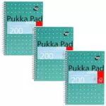 Pukka Pad A5 Metallic Jotta Notizbuch Spiralbindung für Schule Büro Zuhause
