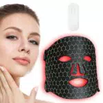 LED Rotlicht Maske Gesicht Anti-Aging Wiederaufladbar Hautverjüngung Beautymaske