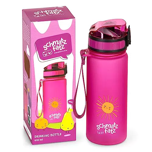 schmatzfatz Kinder Trinkflasche 800ml, Sport für Schule Kindergarten