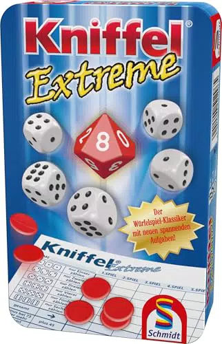 Schmidt Spiele Kniffel Extreme Reisespiel in Metallbox
