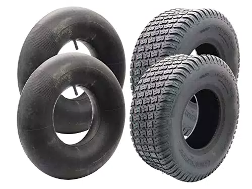 Secura Reifen Tubeless 18x6.50-8 Mit Schlauch Und Geradem Ventil TR13