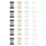 ShiJiuYou 20 StückBH Träger ClipsBH Clips für BH Träger Rücken