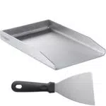 Smartpeas Edelstahl Grillplatte Plancha Universal Für Kohle- Und Gasgrills Mit Spachtel
