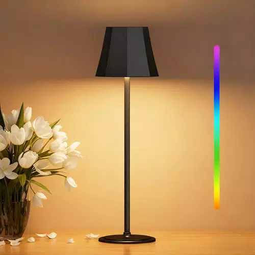 Suright Kabellose Tischlampe Dimmbare LED mit Touch Steuerung IP54 für Innen & Außen