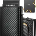 TENBST Herren Geldbörse, Slim Wallet mit Münzfach und RFID Schutz, Leder