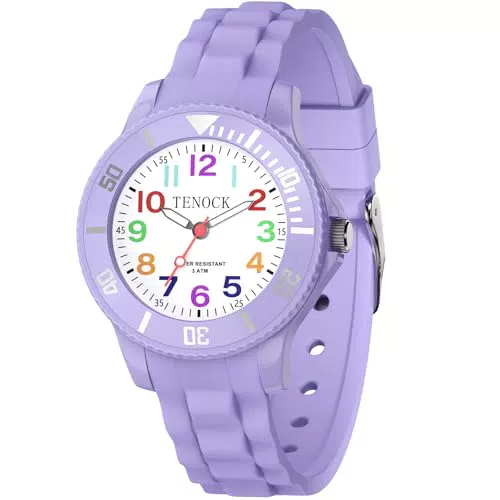 TENOCK Kinder Analog Quarzuhr Kinderuhr Junge Lernuhr Kinder Armbanduhr 30M wasserdichte Analoguhr Kinder Jungen Mädchen für Outdoor-Sport