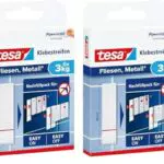 tesa Powerstrips Klebestreifen für Fliesen und Metall 3 kg - Doppelseitige Streifen für feste