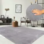 the carpet Relax kuscheliger Kurzflor Teppich, Anti-Rutsch Unterseite