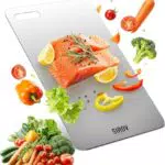 Titan Schneidebrett Reines Titan Lebensmittelecht BPA-frei Doppelseitig Langlebig