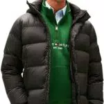 Tommy Hilfiger Herren Pufferjacke Mix Down mit Kapuze