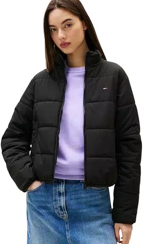 Tommy Jeans Damen Pufferjacke Mit Stehkragen