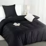 Utopia Bedding Bettwäsche Set - Mikrofaser Bettbezug + Kissenbezug - Grau