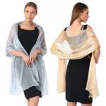 VGECEE Stola Damen Chiffon Schal Elegant für Abendkleider und Hochzeit