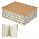 VGECEE Notizbuch A5 Kraftpapier Kariert für Büro und Schule Schreibblock